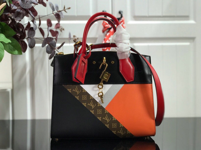 Louis Vuitton City Steamer MM Noir Tan M55062