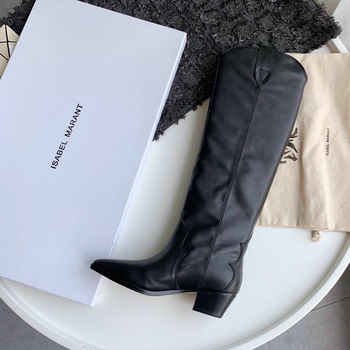 Isabel Marant Calfskin High Boots Black S10052
