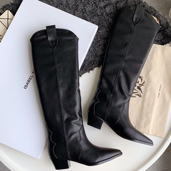 Isabel Marant Calfskin High Boots Black S10052