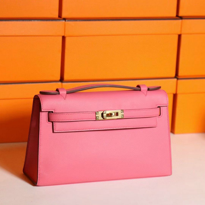 Hermes Swift Kelly Pochette Peach HK2210