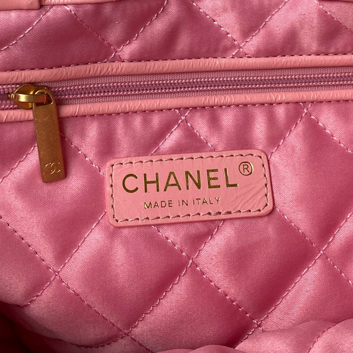 Chanel Calfskin Shopping Tote Pink AS3133