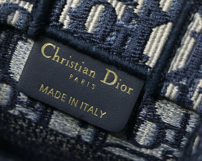 Mini Dior Embroidered Canvas Book Tote DM12861