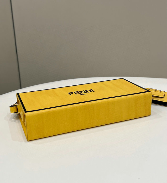 Fendi Vertical Box Crossbody Bag Yellow F70304