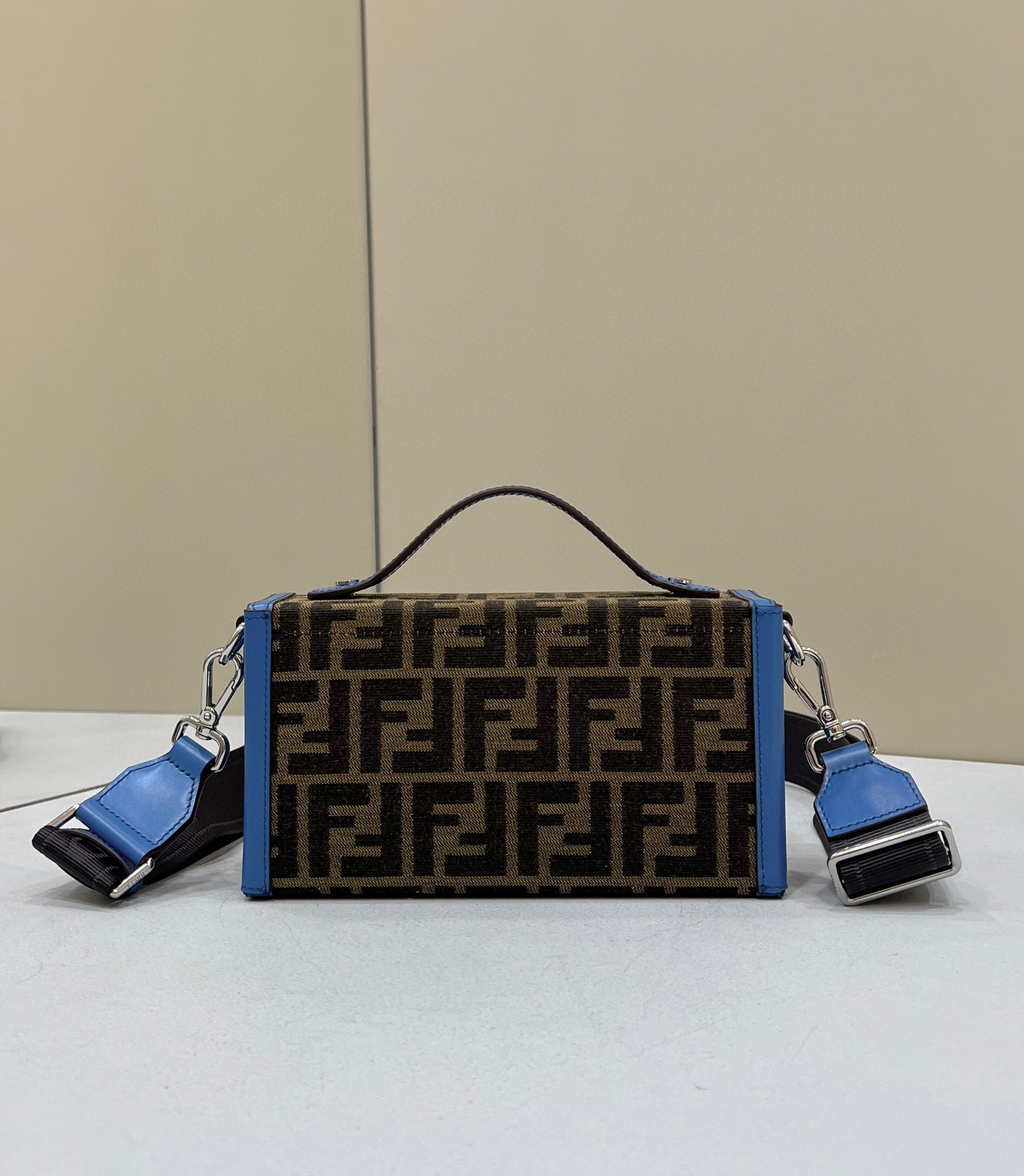 Fendi Baguette Soft Trunk Blue F80102
