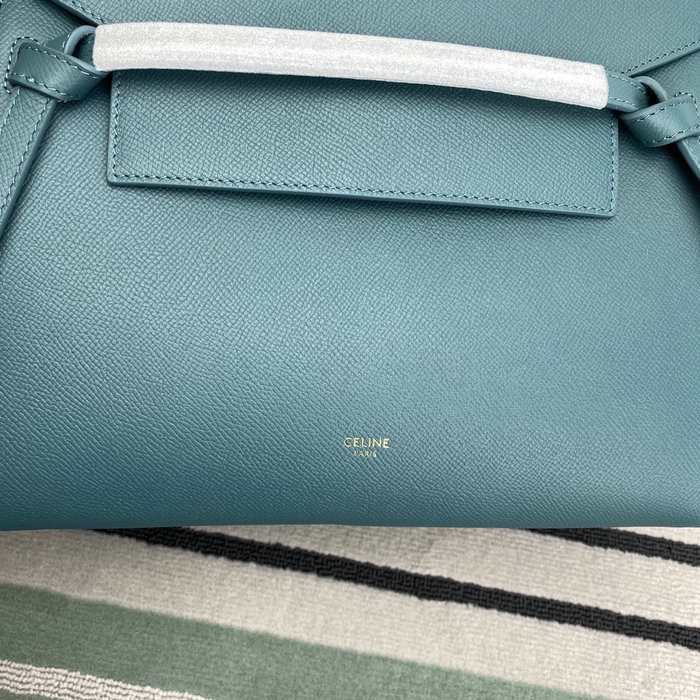 Celine Grained Calfskin Belt Bag Petrol C10221