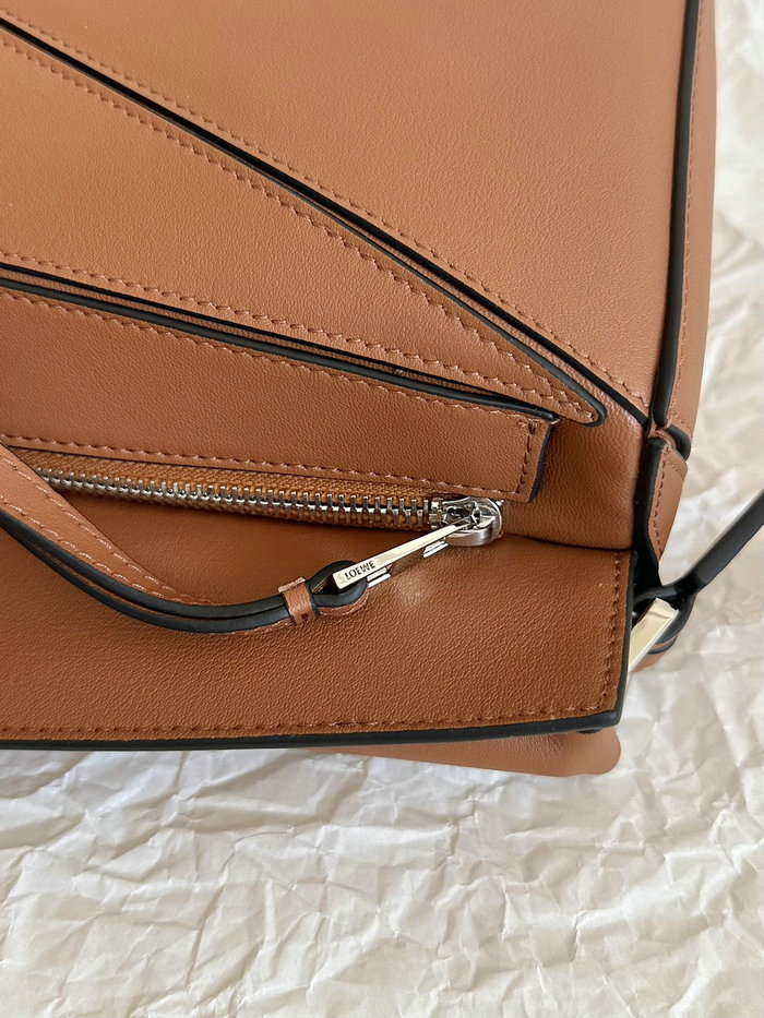 Loewe Small Puzzle Edge Leather Bag Brown L02231