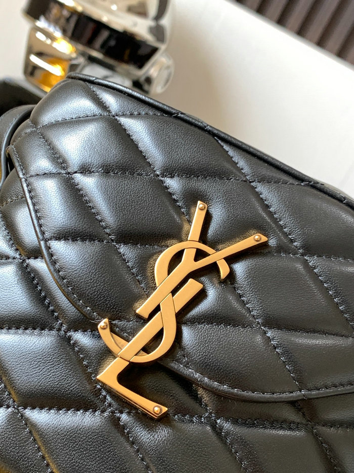 Saint Laurent Lambskin June Box Bag Black 710080