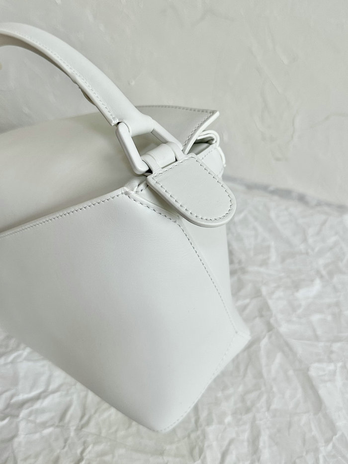 Loewe Small Puzzle Edge Leather Bag White L02231