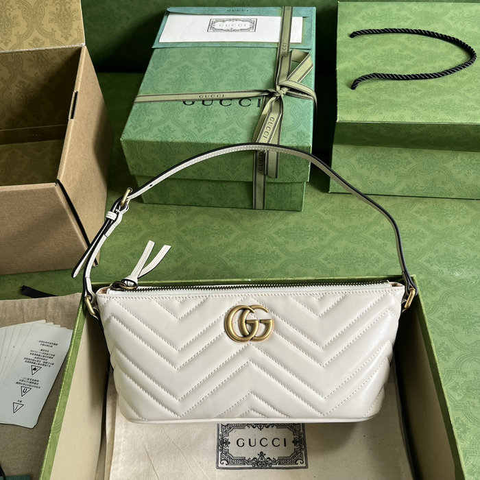 Gucci GG Marmont shoulder bag White 739166