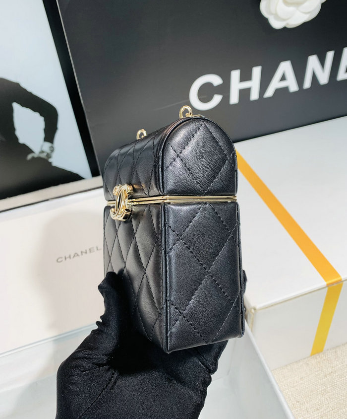 Chanel Small CC Box Bag with Chain Black AS03241