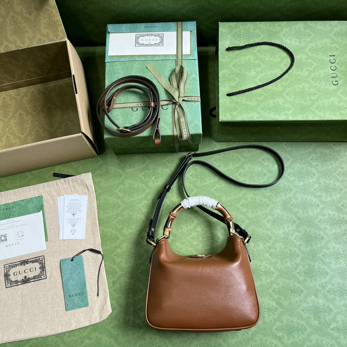 Gucci Diana Small Shoulder Bag Brown 746251