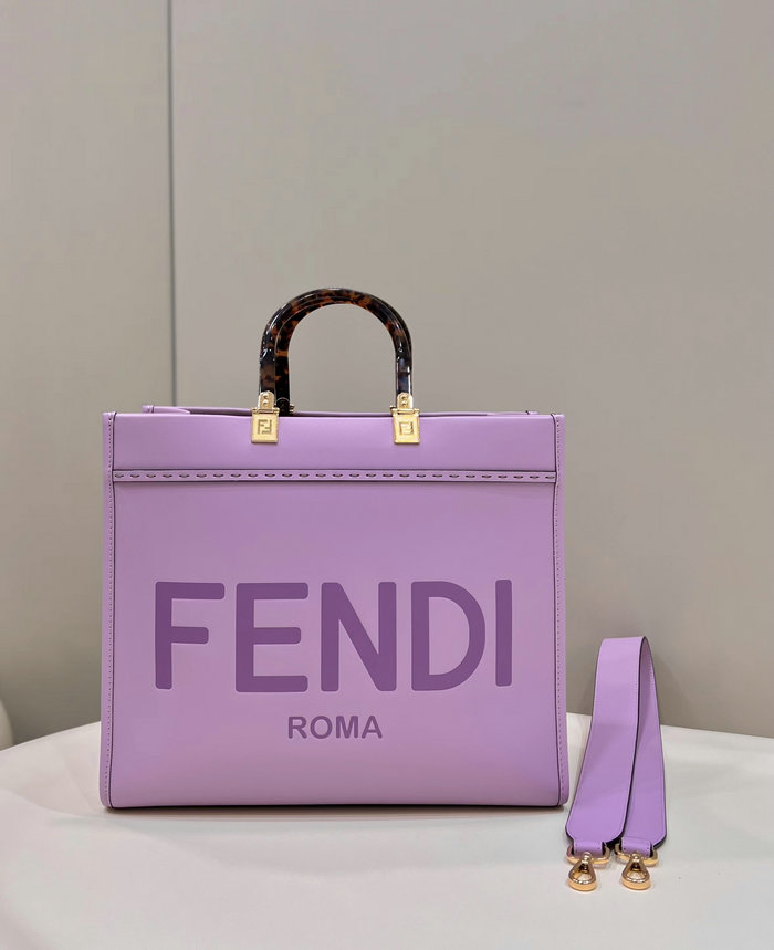 Fendi Medium Sunshine Tote Purple F8266