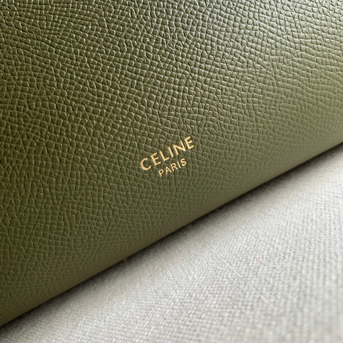 Celine Grained Calfskin Belt Bag Olive CB202428