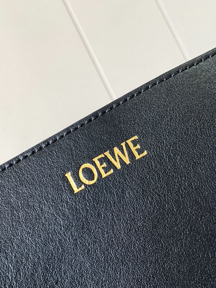 Loewe Large Puzzle Fold Tote Black L9033
