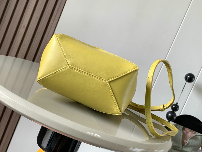 Loewe Mini Puzzle Fold Tote Bright Ochre L9030