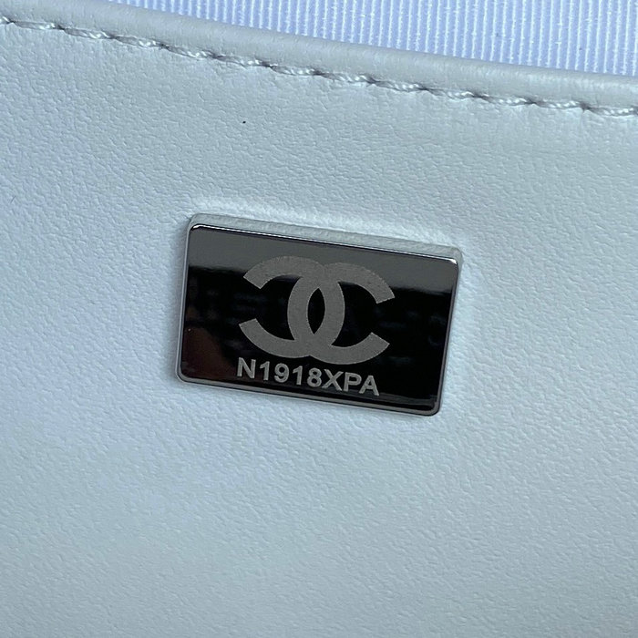Chanel Star Handbag White with Black hardware AS4579
