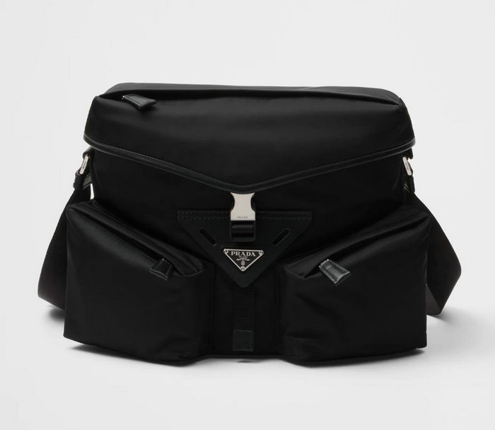 Prada Re-Nylon and leather shoulder bag 2VD062