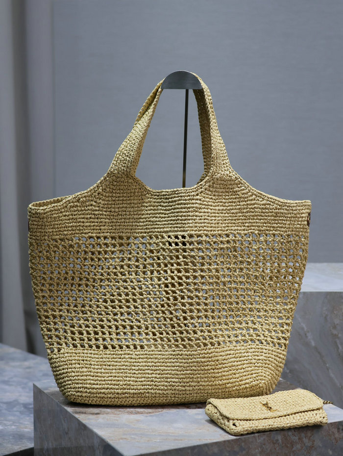 Saint Laurent Icare In Raffia S698651