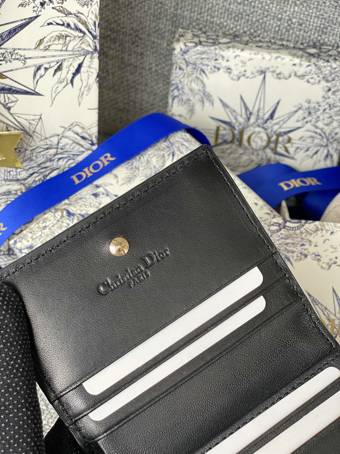 Mini Lady Dior Lambskin Gardenia Wallet S0178