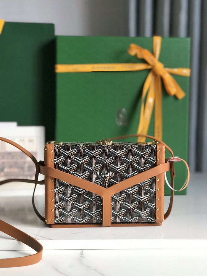 Goyard Minaudiere Trunk Bag G020177 Brown