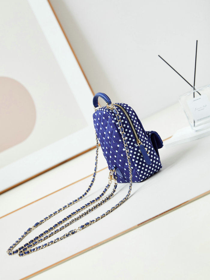 Chanel Fabric Mini Backpack AP3753 Blue