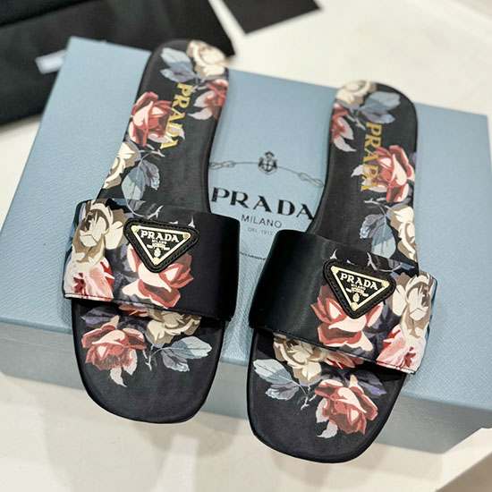Prada Satin Slippers SPS60902