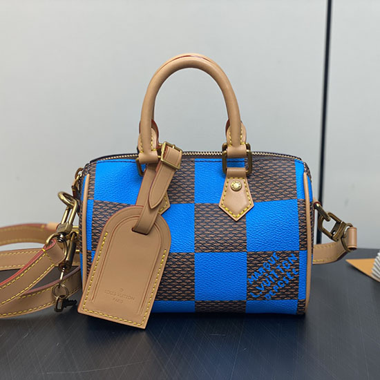 Louis Vuitton Speedy 18 Bandouliere Damier Pop N40611 Blue