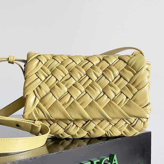 Bottega Veneta Small Rumple Messenger 787113 Straw
