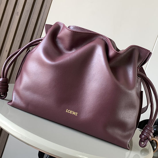 Loewe Medium Flamenco Clutch L9043 Burgundy