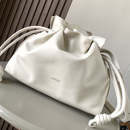 Loewe Medium Flamenco Clutch L9043 Sea Salt