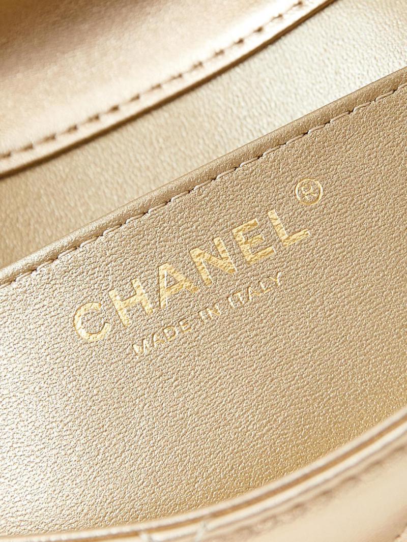 Chanel Mini Flap Bag with Top Handle AS5001 Gold