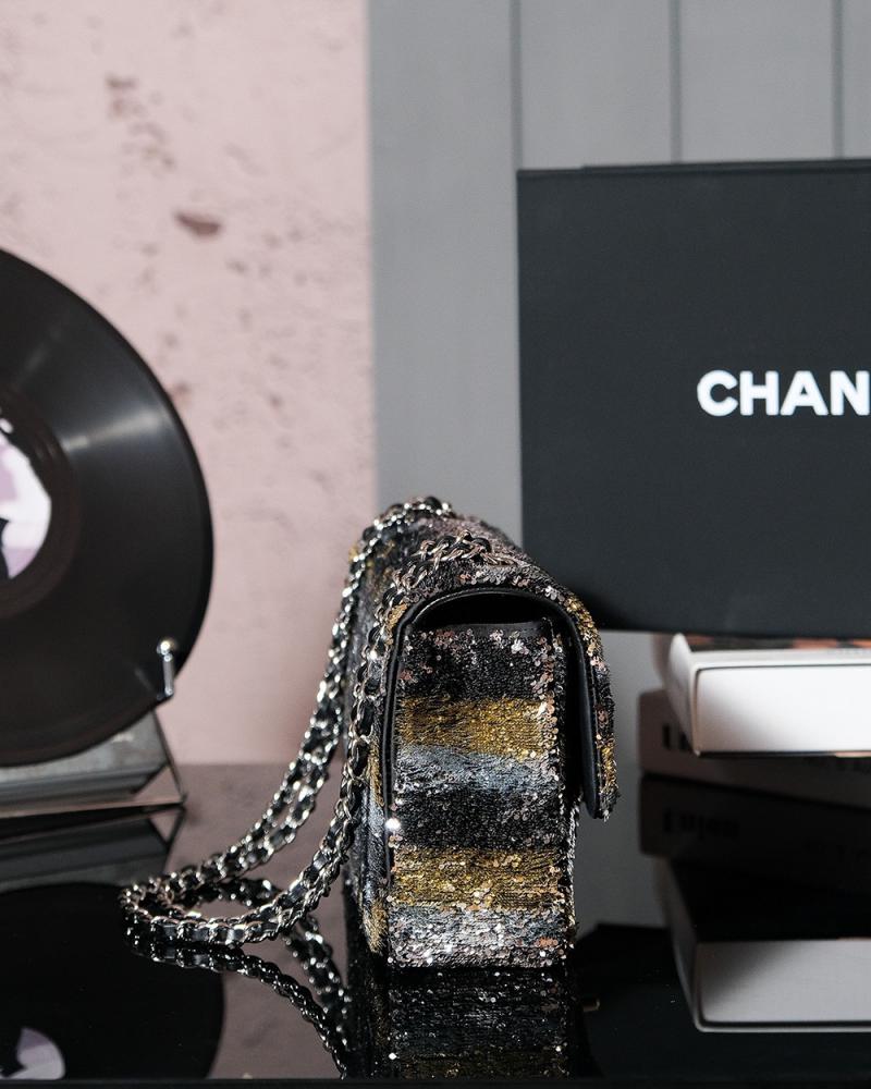 Chanel Sequins Medium Flap Evening Bag CF25