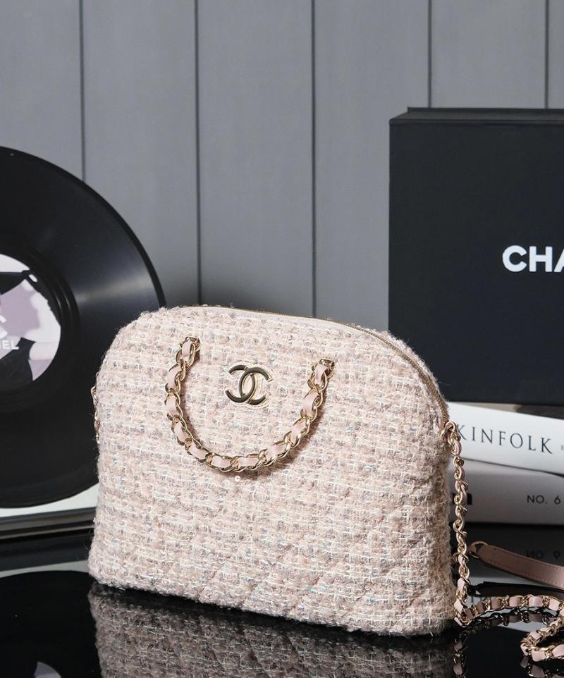 Chanel Wool Small Tote Pink AS3969