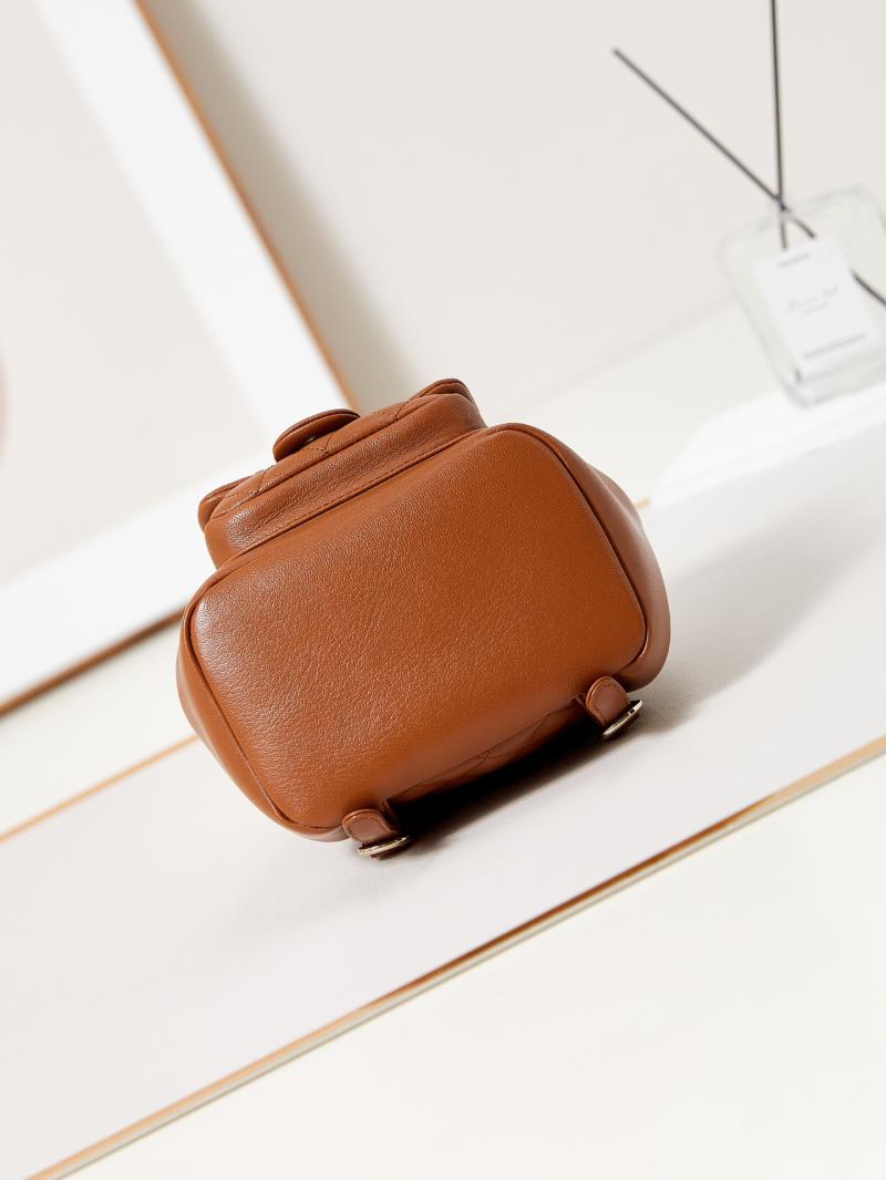 Chanel Small Duma Drawstring Backpack AS2908 Brown