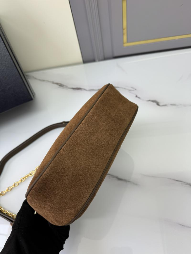 Prada Re-Edition Suede mini bag Brown 1BC204