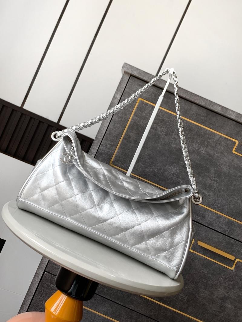 Chanel Calfskin Shoulder Bag AS2505 Silver