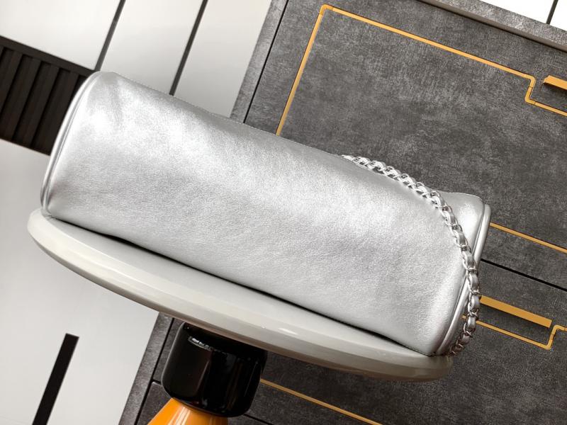 Chanel Calfskin Shoulder Bag AS2505 Silver