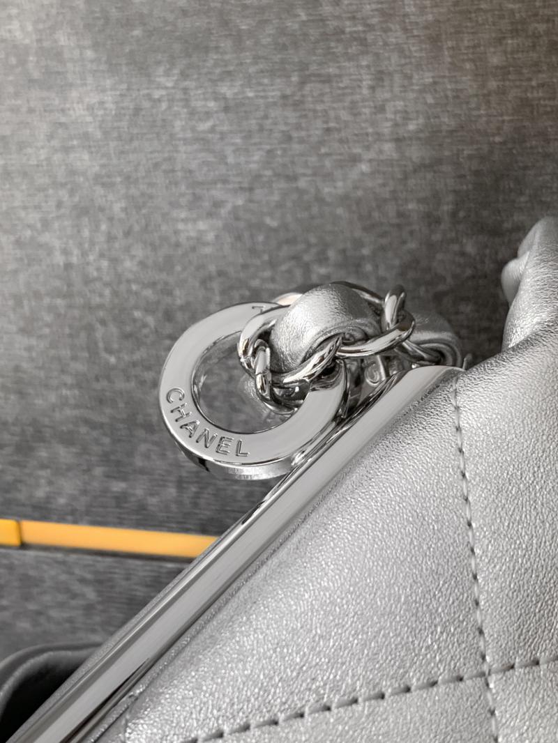Chanel Calfskin Shoulder Bag AS2505 Silver
