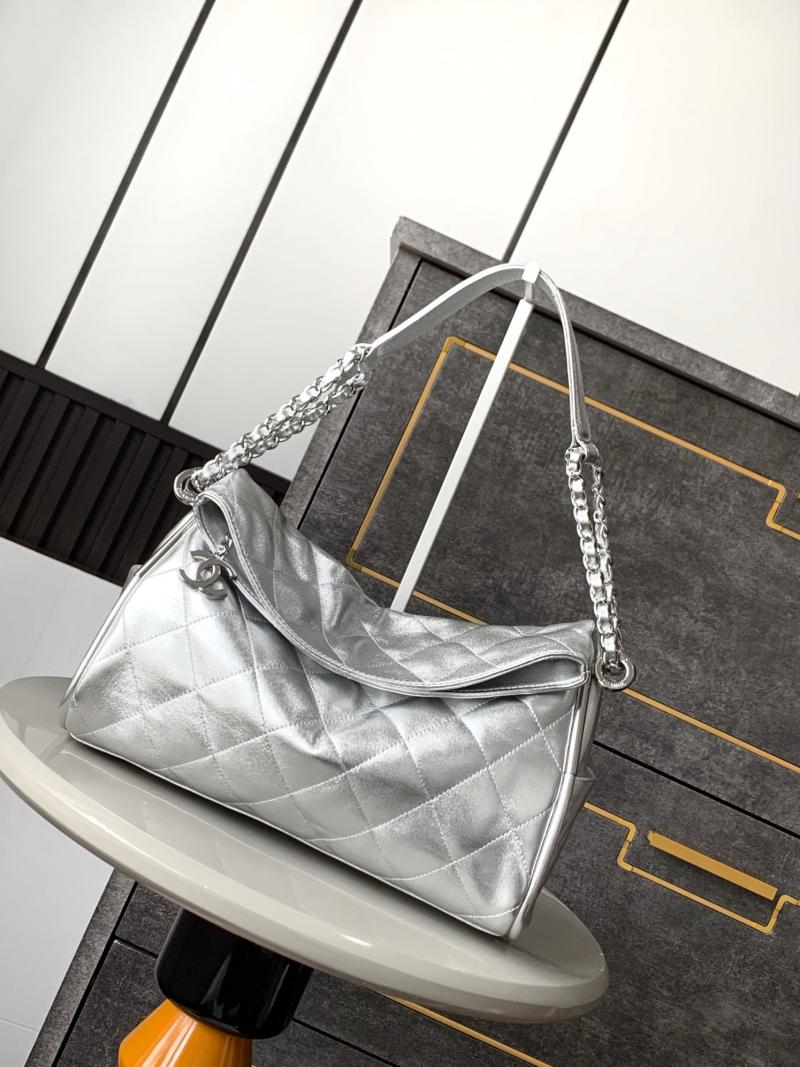 Chanel Calfskin Shoulder Bag AS2506 Silver