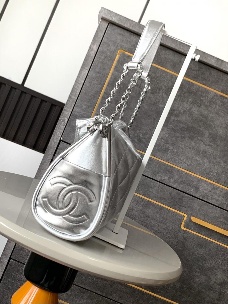 Chanel Calfskin Shoulder Bag AS2506 Silver