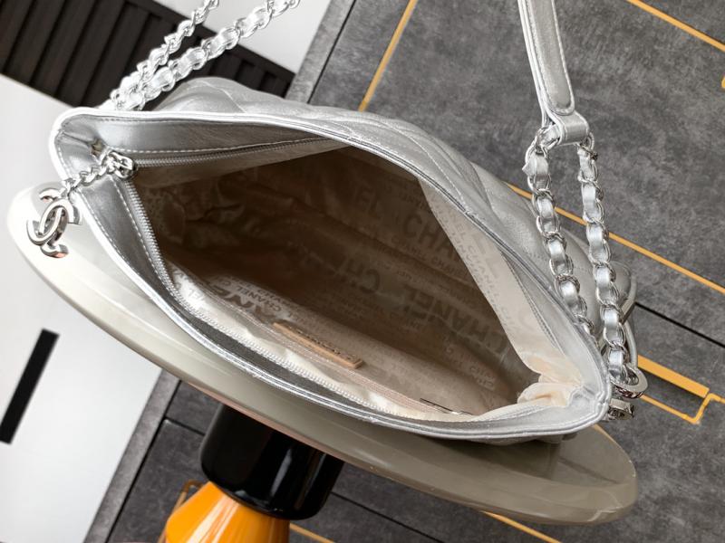 Chanel Calfskin Shoulder Bag AS2506 Silver