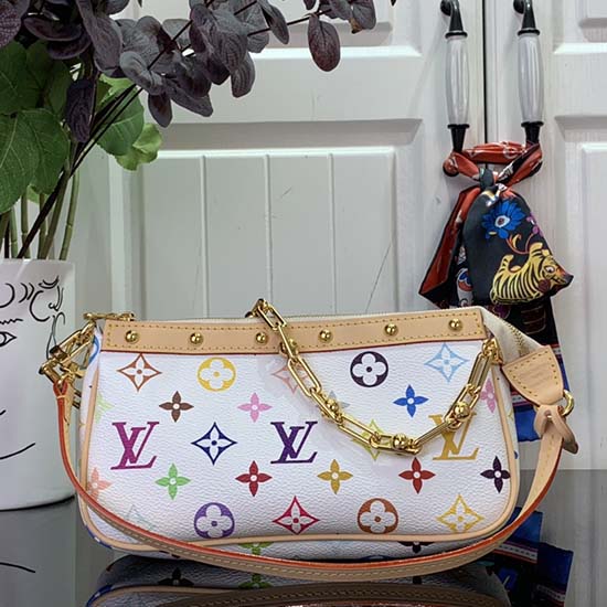 LV x TM Pochette Accessoires M13404 White