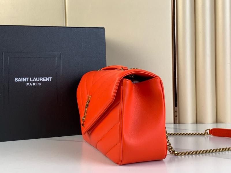 Saint Laurent Lambskin Loulou Medium Bag 801439 Orange