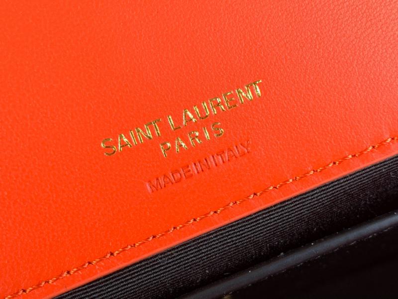 Saint Laurent Lambskin Loulou Medium Bag 801439 Orange