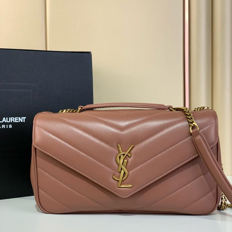 Saint Laurent Lambskin Loulou Medium Bag 801439 Pink