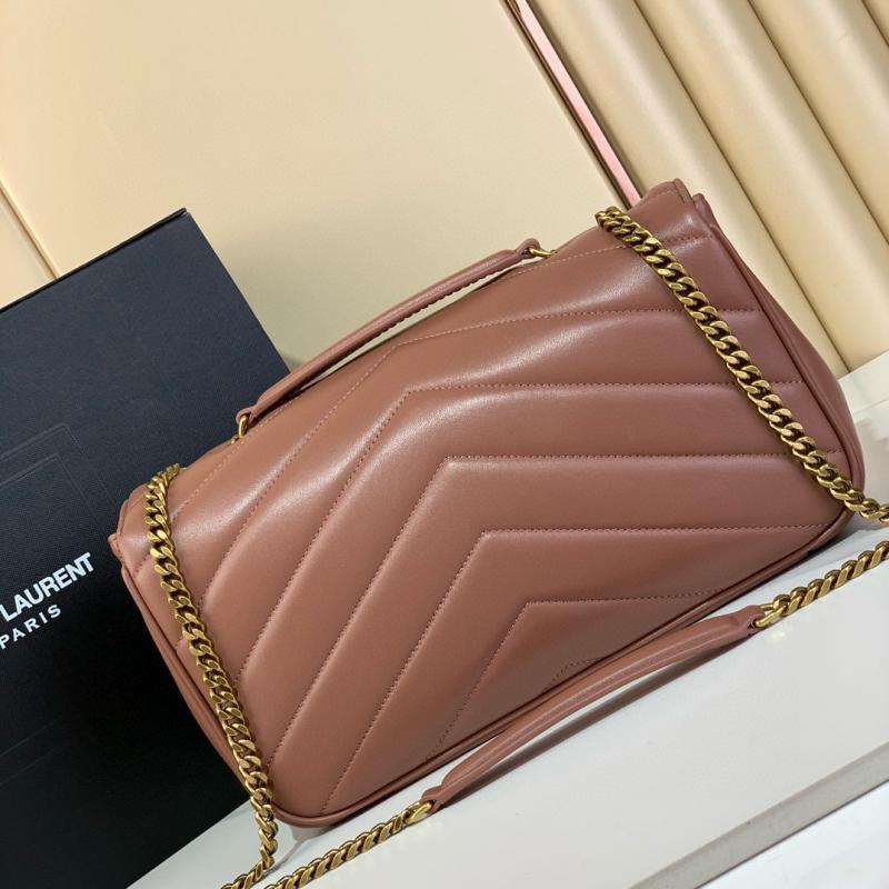 Saint Laurent Lambskin Loulou Medium Bag 801439 Pink