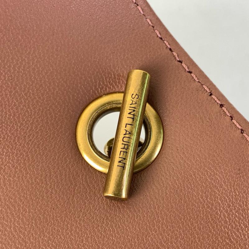 Saint Laurent Lambskin Loulou Mini Bag Black 821749 Pink