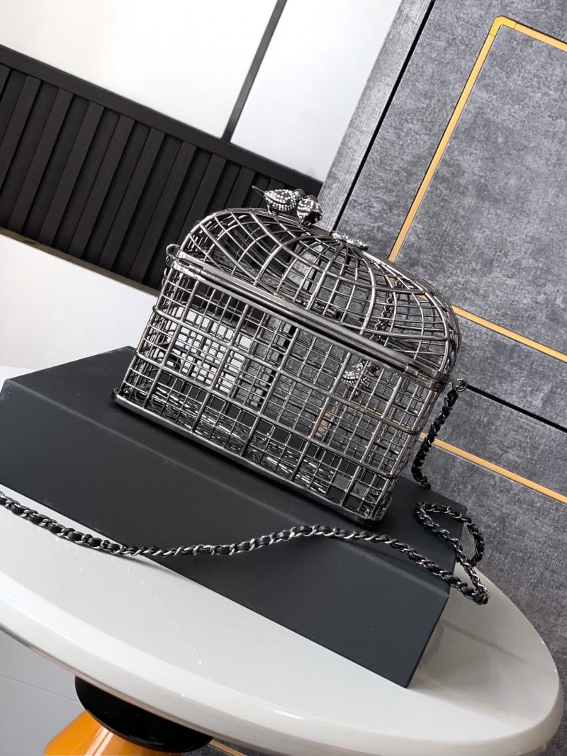 Chanel Birdcage Minaudiere AS5495 Black