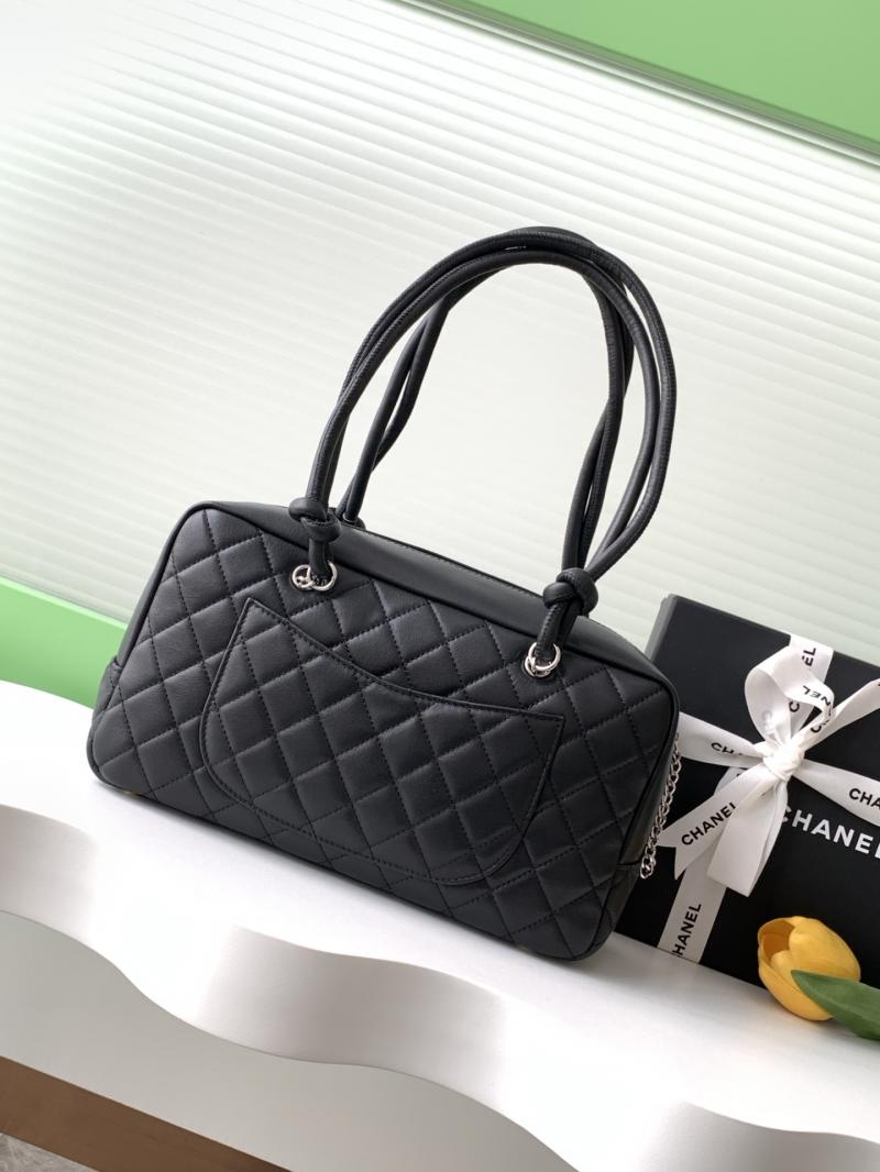 Chanel Cambon Ligne Shoulder Bag Black AS6319