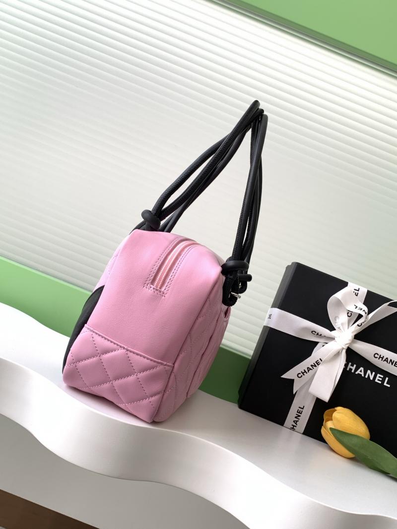 Chanel Cambon Ligne Shoulder Bag Pink AS6319